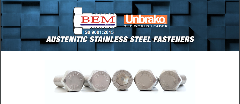 Austentic Stainless Steel Fasteners