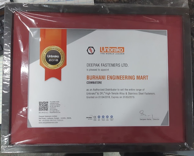 Unbrako Authorized Distributor
