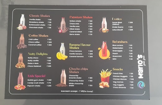 Menu Card