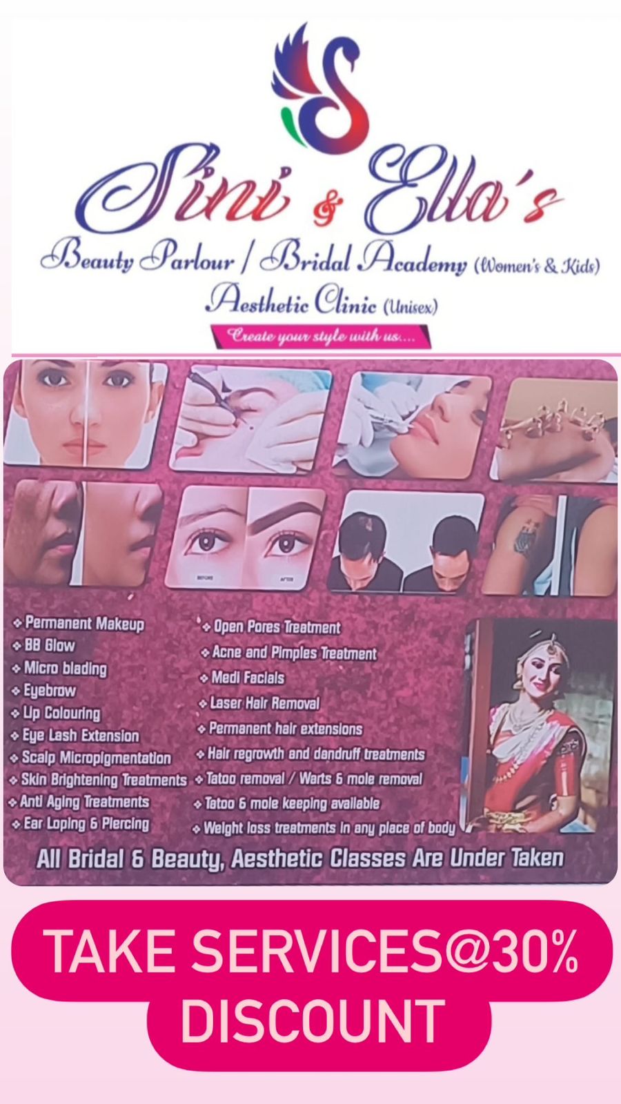 Take Services @ 30% Discount