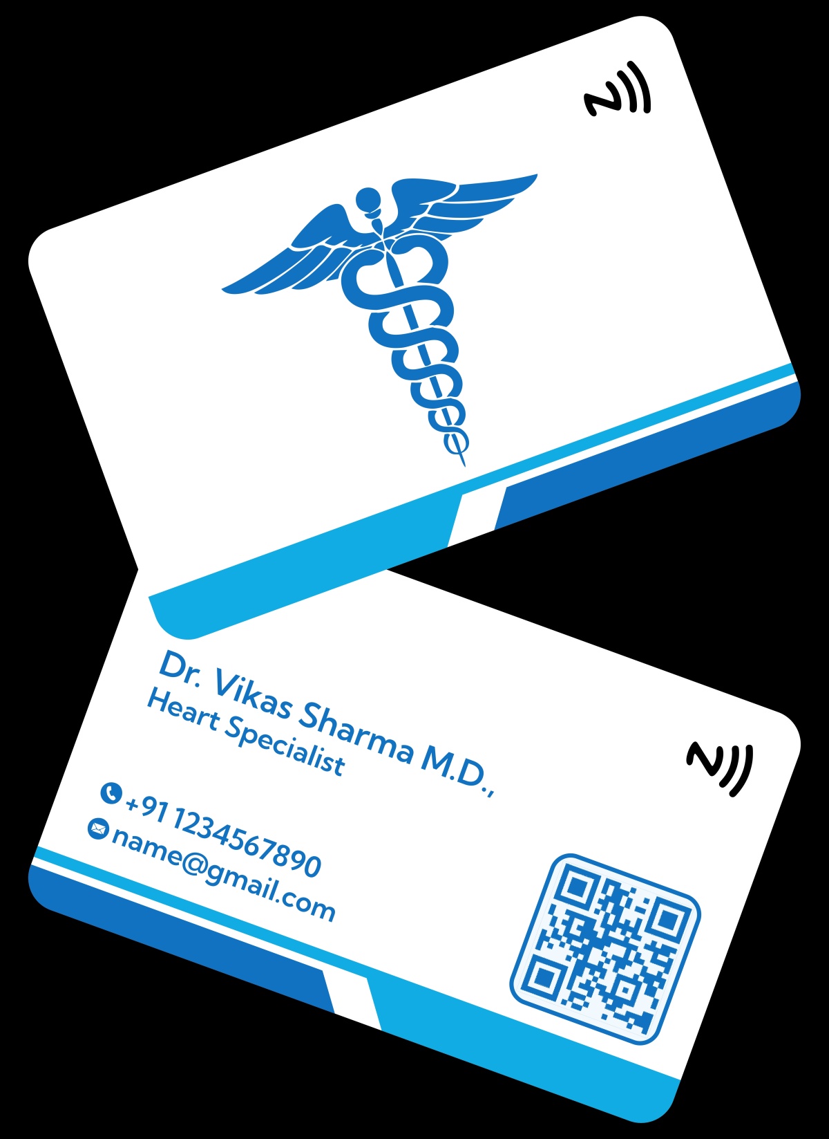 MATT FINISH MULTI COLOR PRINT (PERSONNAL DOCTOR'S NFC CARD)