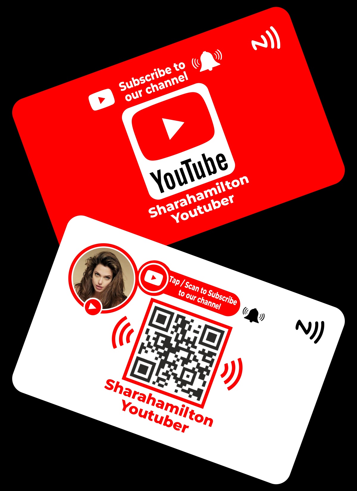MATT FINISH MULTI COLOR PRINT (PERSONNAL YOUTUBE NFC CARD)