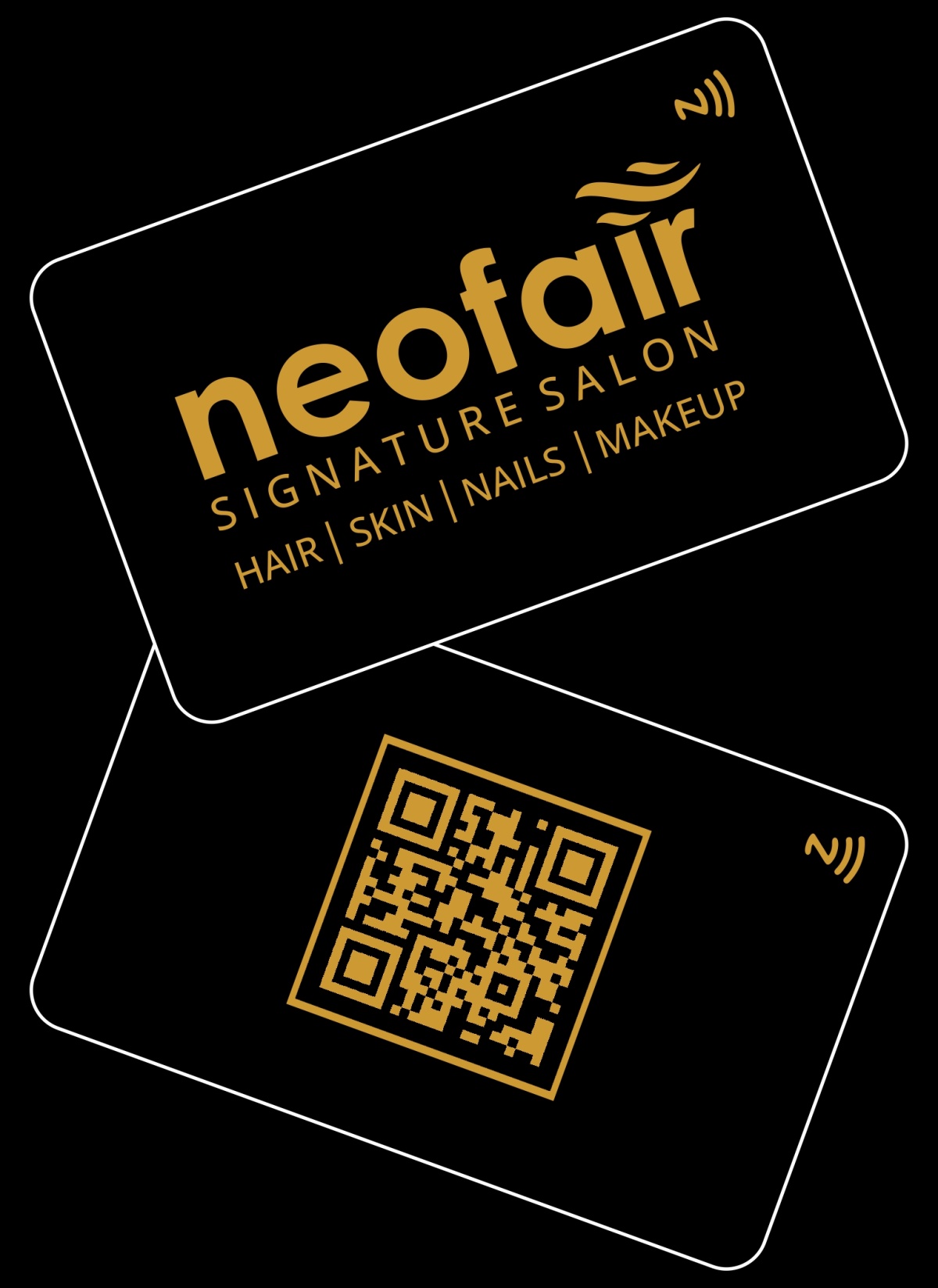 MATT FINISH BLACK TINT CARD GOLD COLOR PRINT (EXCLUSIVE QUALITY)
